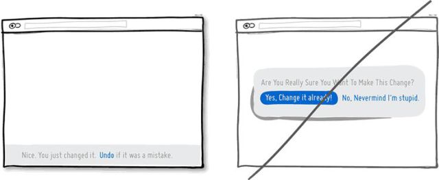 让使用者有复原(undo)的机会