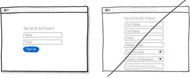别让使用者填太多表单