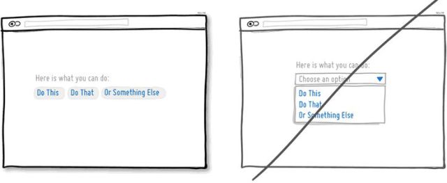 试着别隐藏页面上的选项