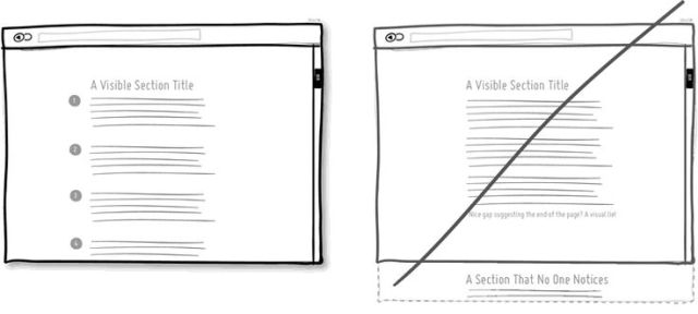 避免让使用者产生已经滚到 "网页最底部" 的错觉